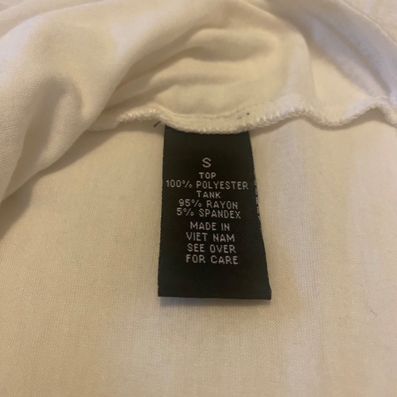 Chiffon 3 layer Sleeveless Tunic, Size S - Picture 8 of 9